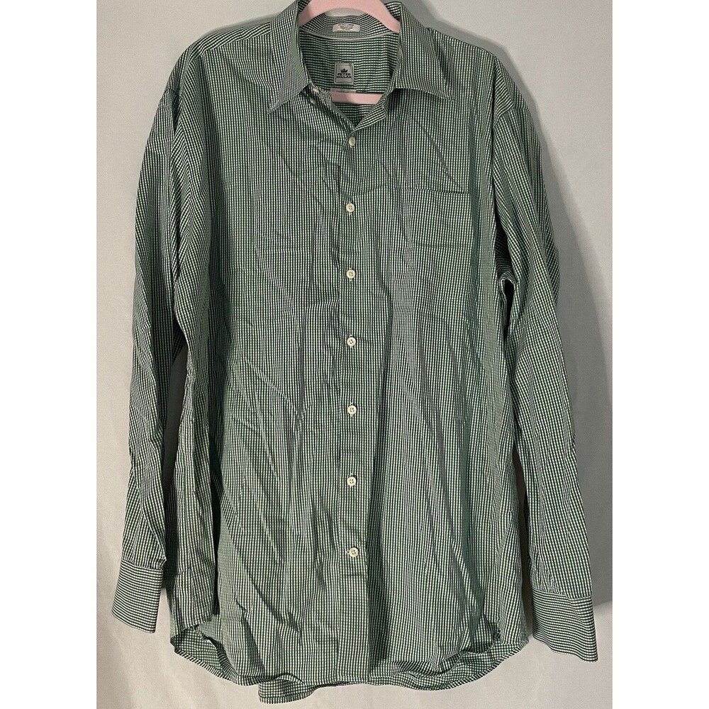 Peter Millar Crown Finish Shirt Size X-Large Button Down Long Sleeve Gingham